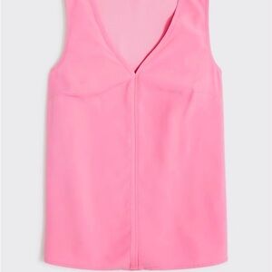 J. Crew Women's Pink V-Neck Tank Top